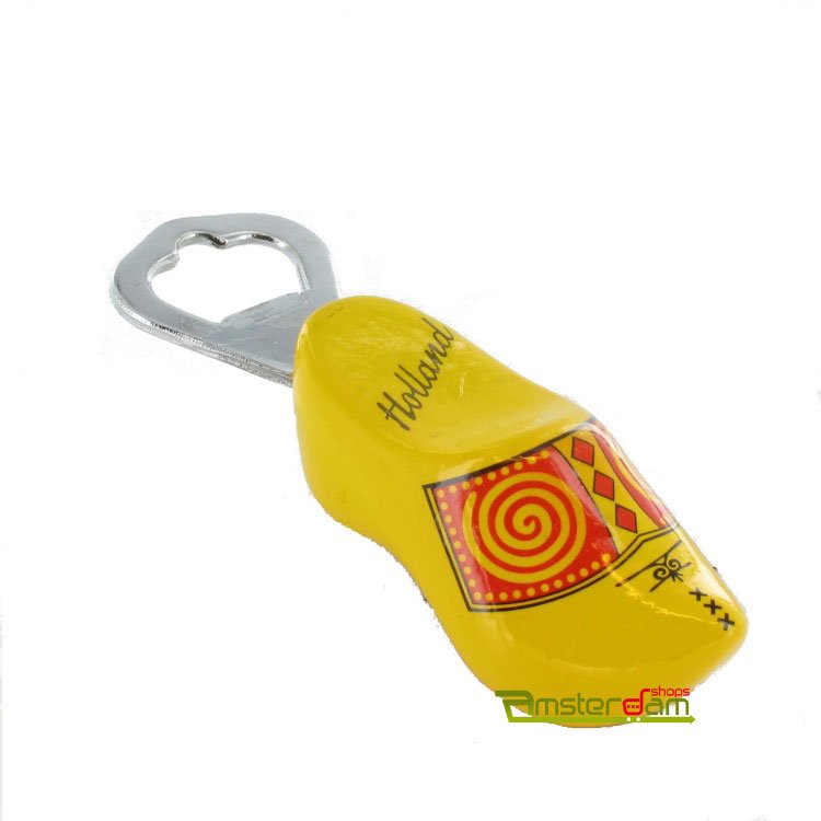 BOTTLE OPENER WOODEN SHOE FARMERSDECOR