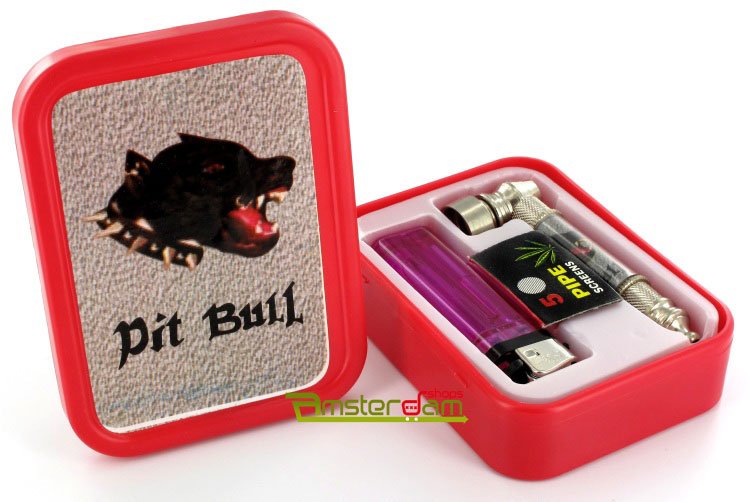 Gift set tobacco stash box Pitbull