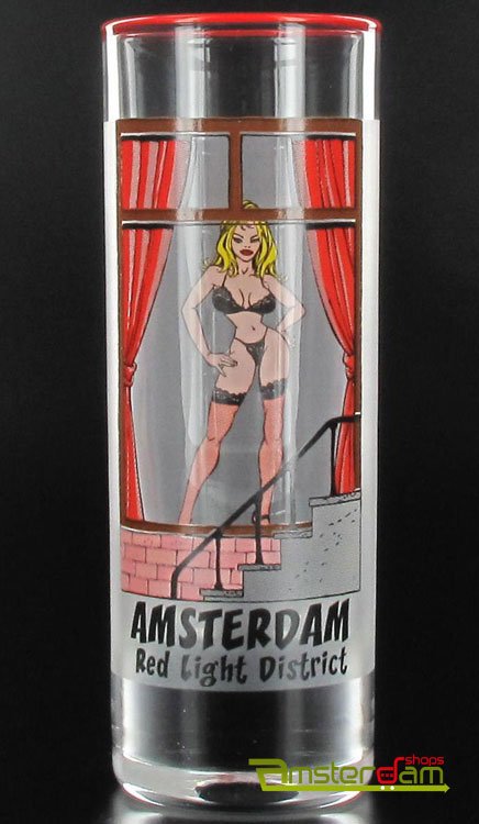 Vodka cylinder Red Light Girl Amsterdam