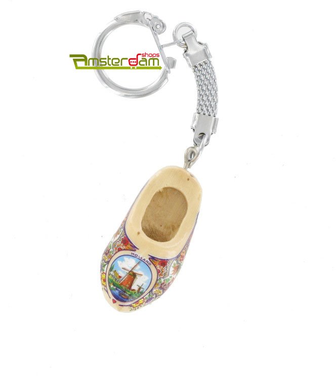  KEYCHAIN 1 WOODEN SHOE LACQUER / MILL