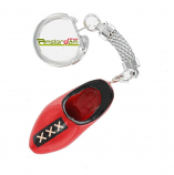 KEYCHAIN 1 WOODEN SHOE 4 CM RED XXX