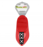 BOTTLE OPENER WOODEN SHOE RED XXX 