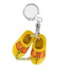 KEYCHAIN 2 WOODEN SHOES 4 CM FARMERS DECOR