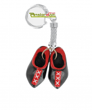 KEYCHAIN 2 WOODEN SHOES BLACK XXX